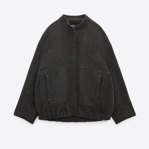 Zara Wool Bomber LIMITED EDITION New, Never Worn